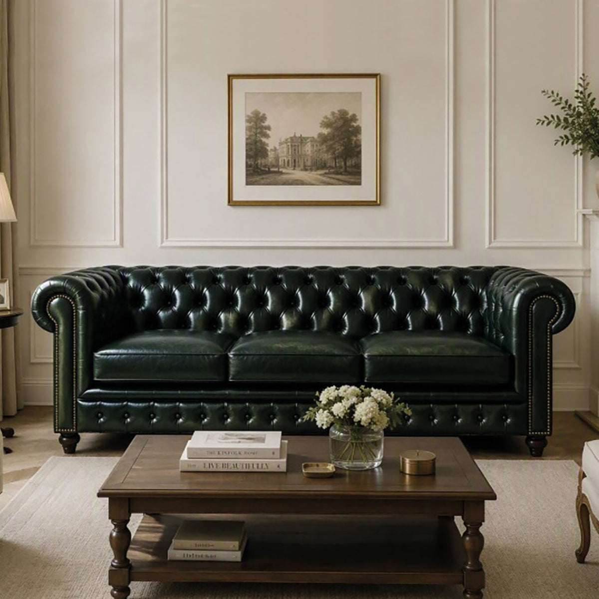 CHESTERFIELD Birmingham Καναπές 4Θέσιος Σαλονιού Καθιστικού